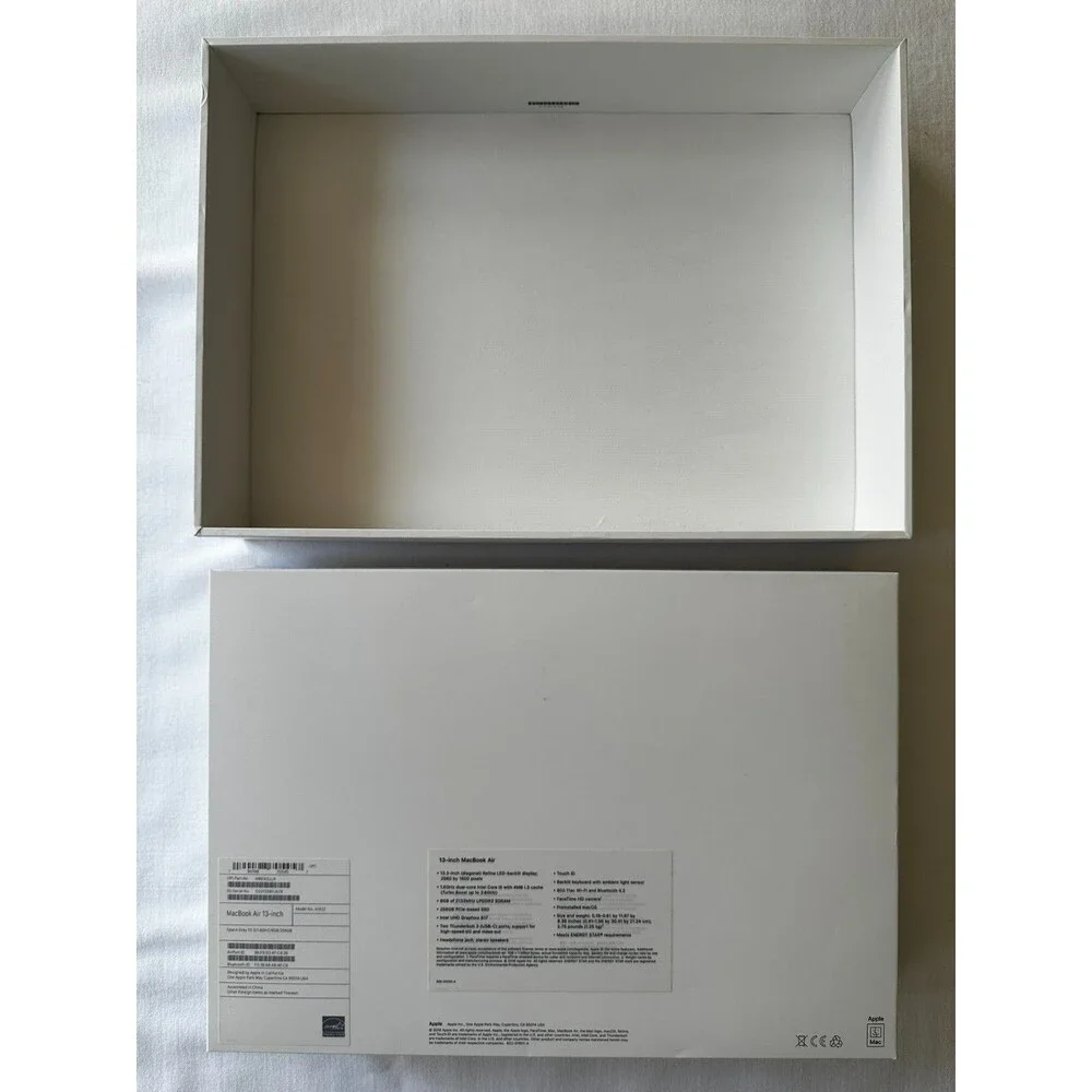 EMPTY BOX Apple MacBook Air 13-inch with 8GB RAM, 256GB SSD. Model A1932
